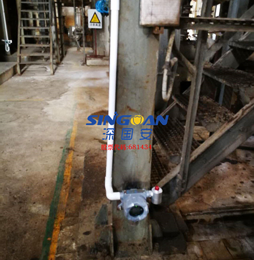 二氧化硫氣體檢測儀安裝現場