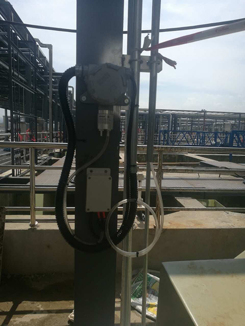 硫化氫檢測儀安裝現場