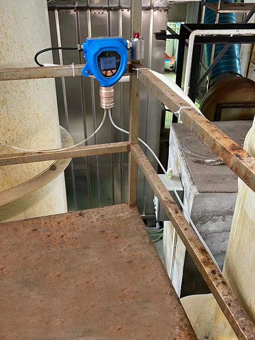 固定式氯氣濃度檢測(cè)儀現(xiàn)場(chǎng)圖