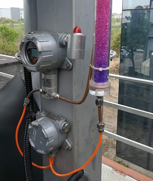 卡套式氣體檢測儀現場圖