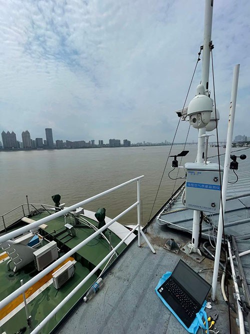 港口船舶微型空氣監測站現場圖