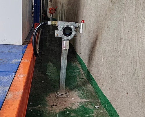 二氧化碳?xì)怏w報(bào)警儀安裝現(xiàn)場(chǎng)圖