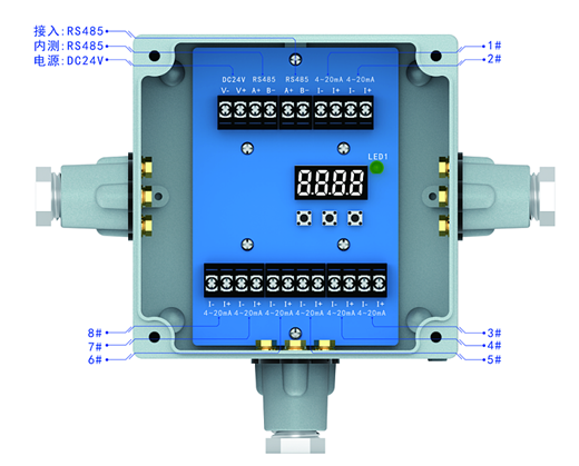 RS485轉(zhuǎn)4-20mA信號(hào)轉(zhuǎn)換器